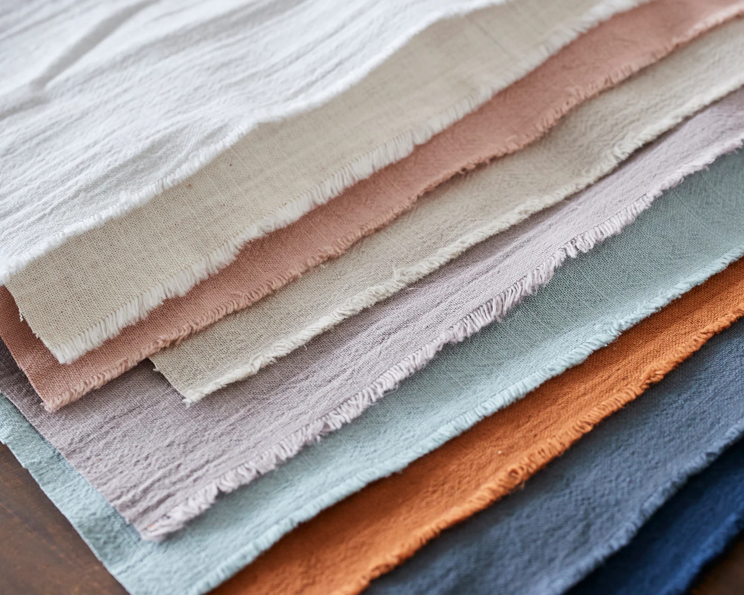 Close up of high quality cotton weave